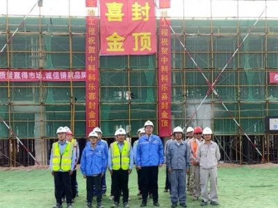 山东东明中油石化EPOE中试项目控制室与变电所封顶