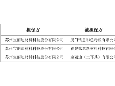 宝丽迪为子公司及孙公司提供担保