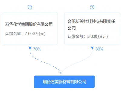 万华、新美，合资成立光学膜公司