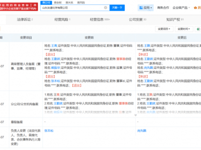 山东友道化学，爆炸后工商大调整!